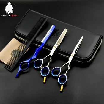 

30% Off HT9118 5.5 inch Professional hairdresser scissors JP440C stainless steel hair cutting scissor thinning shear for haircut