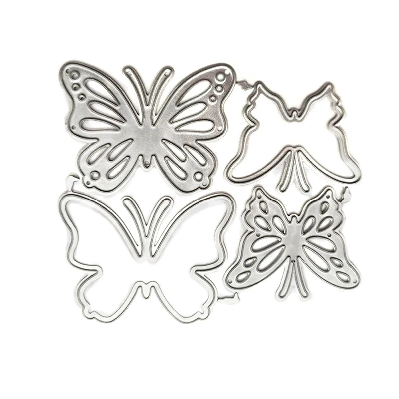 Style2 metal diseño de mariposas Juego de 5 troqueles de corte para manualidades repujado y manualidades plantilla reutilizable para hacer tarjetas diseño de flores en 3D álbumes de recortes 