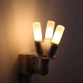 

3 in 1 Light Bulb Socket Adapter Splitter E27 Shift 3E27 Studio Lamp Holder