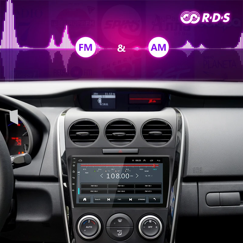 Jansite RDS 9 &quotAndroid автомобильное радио для Mazda CX7 2008 2015 DSP сенсорный экран плеер HIFI