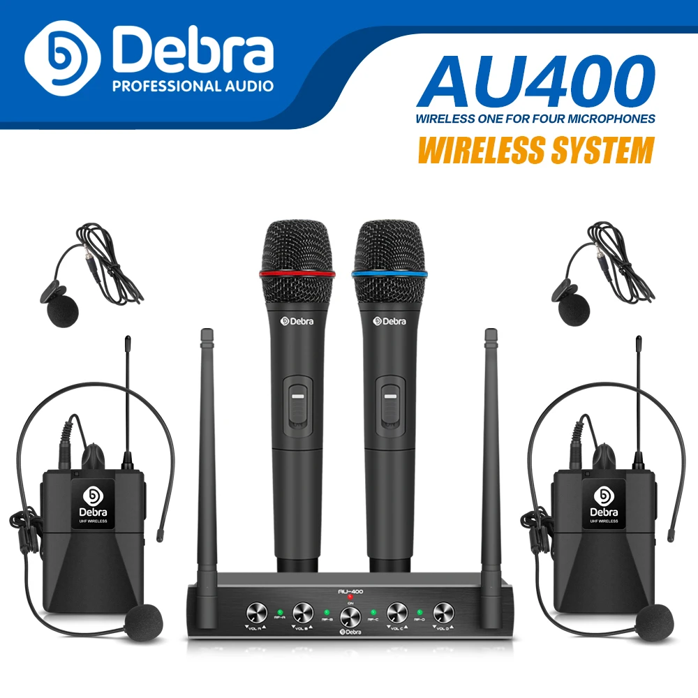 portable wireless microphone system