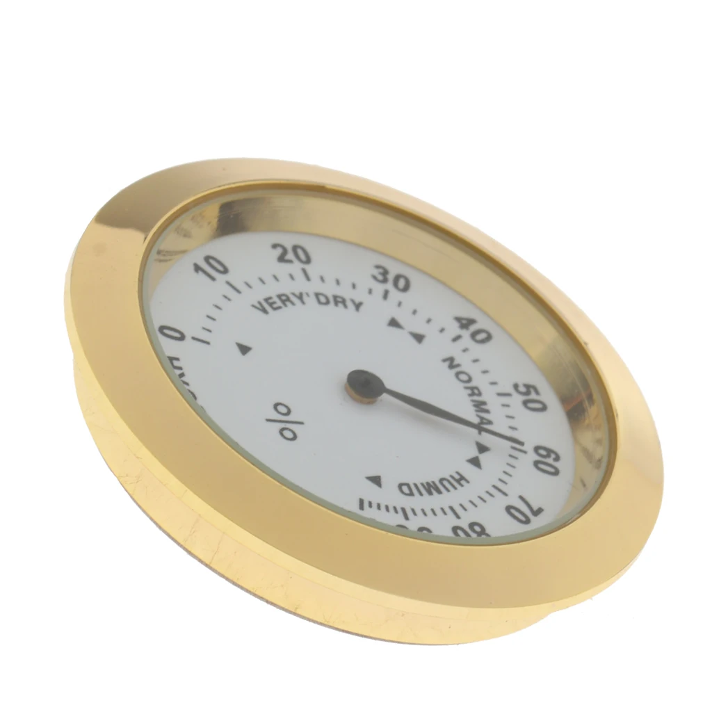 Durable Golden Guitars Hygrometer Humidity Meter for Acoustic/Wood Guitar Parts