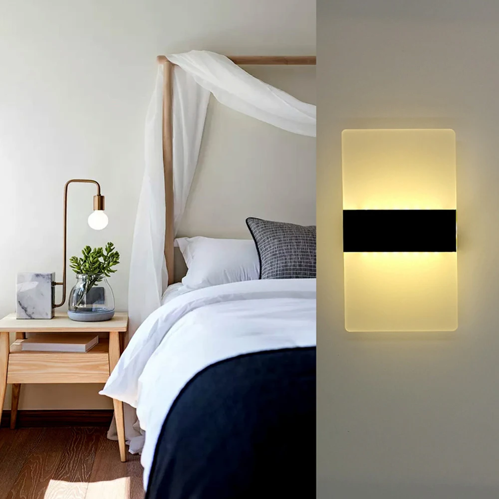 14 22  29CM LED Acrylic Wall Lamp Modern Living Room Interior Wall Lamp Bedroom Corridor Night Light Home Decoration Lamp  5