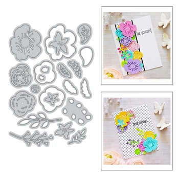 

2020 New Hot Flower Plant Metal Cutting Dies Leaf Stencils and Scrapbooking For Leaves Foil Die Cut Card Making Crafts No Stamp