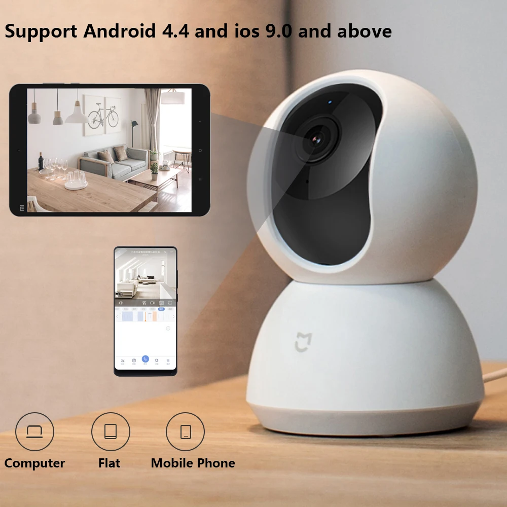 Xiaomi Mi Смарт веб камера популярная версия с углом 360 градусов 1080P HD ночное видение