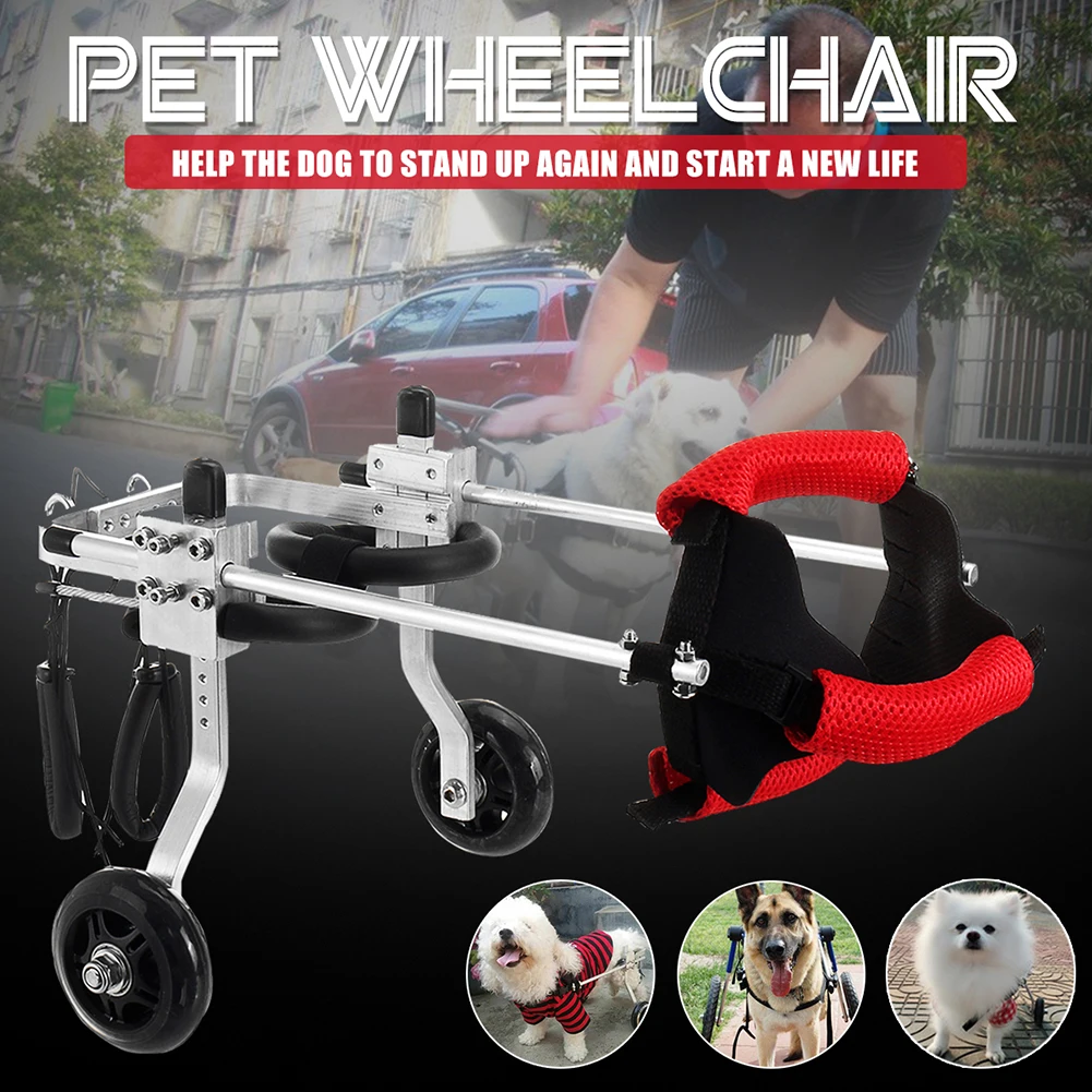 Аксессуары для собак-инвалидов, инвалидная коляска для маленьких питомцев, кошка, для инвалидов, задняя лапа, регулируемый инструмент из алюминиевого сплава, домашний инструмент для ходьбы