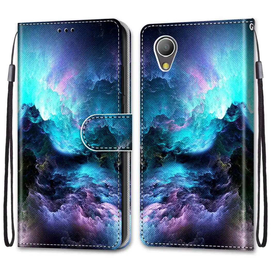 Флип-чехол для Alcatel 1 чехол 5," кожаный чехол-бумажник для Alcatel 1 чехол для телефона роскошный магнитный держатель для карт - Цвет: 40