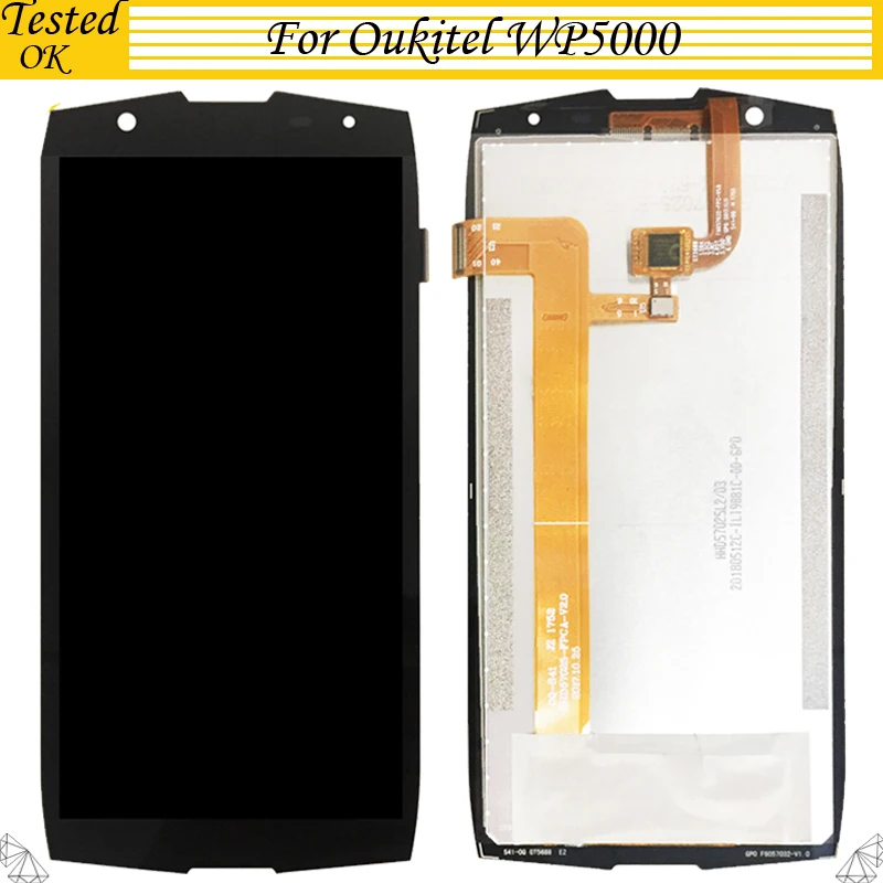 

For Oukitel WP5000 LCD Display+Touch Screen 100% Tested OK Screen Digitizer Assembly Replacement For Oukitel WP 5000 LCD