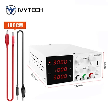 

Adjustable Switching Power Supply Voltage Regulator Stabilizers Laptop Repair 4-digit Display With USB 5V2A Charging 30V10A