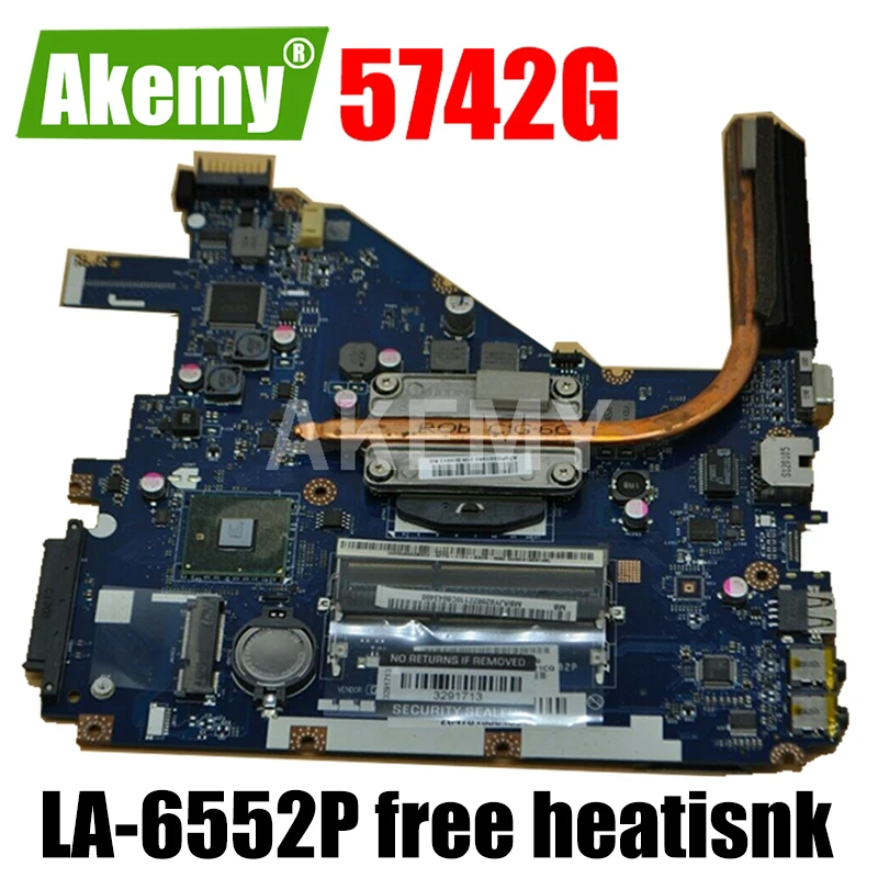 Akemy PEW71 LA-6582P для ноутбука Acer aspire 5742g материнская плата плавкого 5552 5552g LA-6552P
