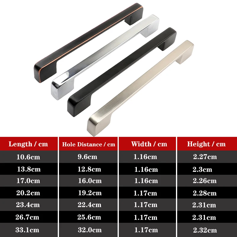 QVWN выдвижной ящик для мебели ручки для шкафа Шкаф из цинкового сплава двери тянуть 96 мм/128 мм/160 мм/192 мм/320 мм Шаг отверстия