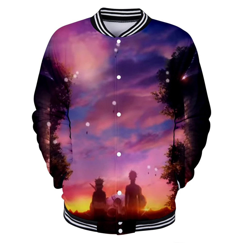 

Clover Jacket Men/women Keep Warm Coat Leisure Men's Black Clover Baseball Uniform 3D Print Japanese Anime Black Plus Size Piece
