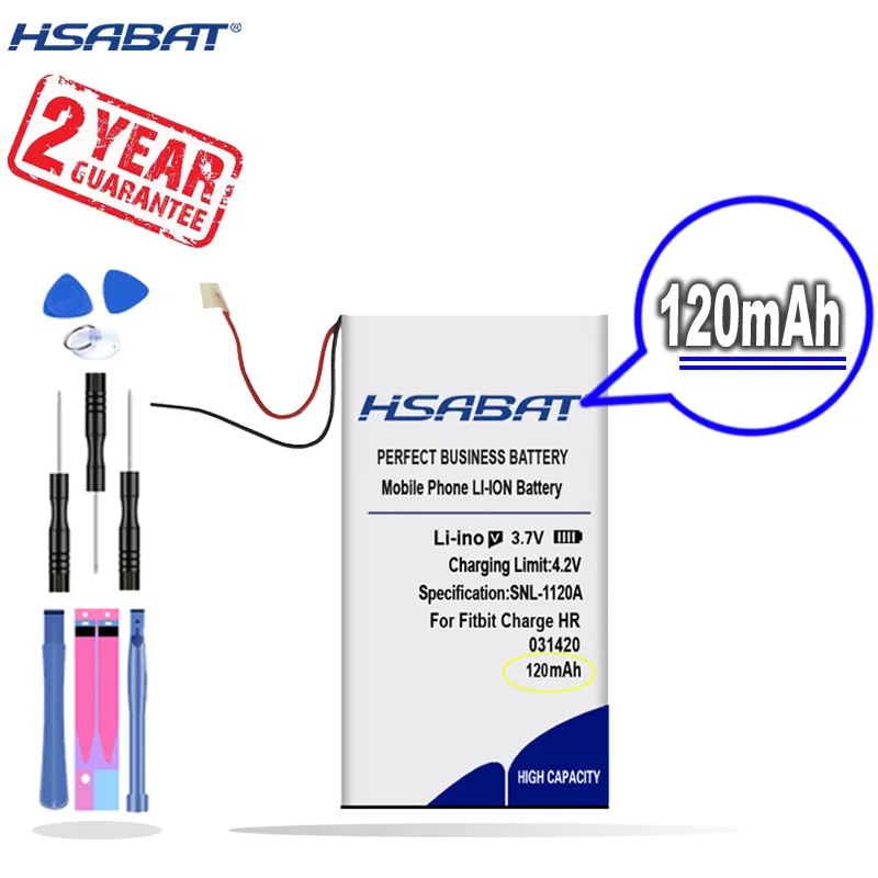 New Arrival [ HSABAT ] 120mAh CPP-591 Replacement Battery for Fitbit Charge HR LSSP031420AB | Электроника