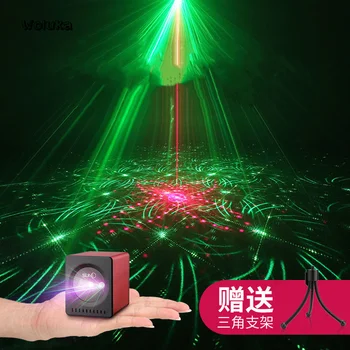 

Portable Laser light stage-effect-light pattern projector Red Green light KTV Bar Dormitary Stage Color flash light CD50 W05