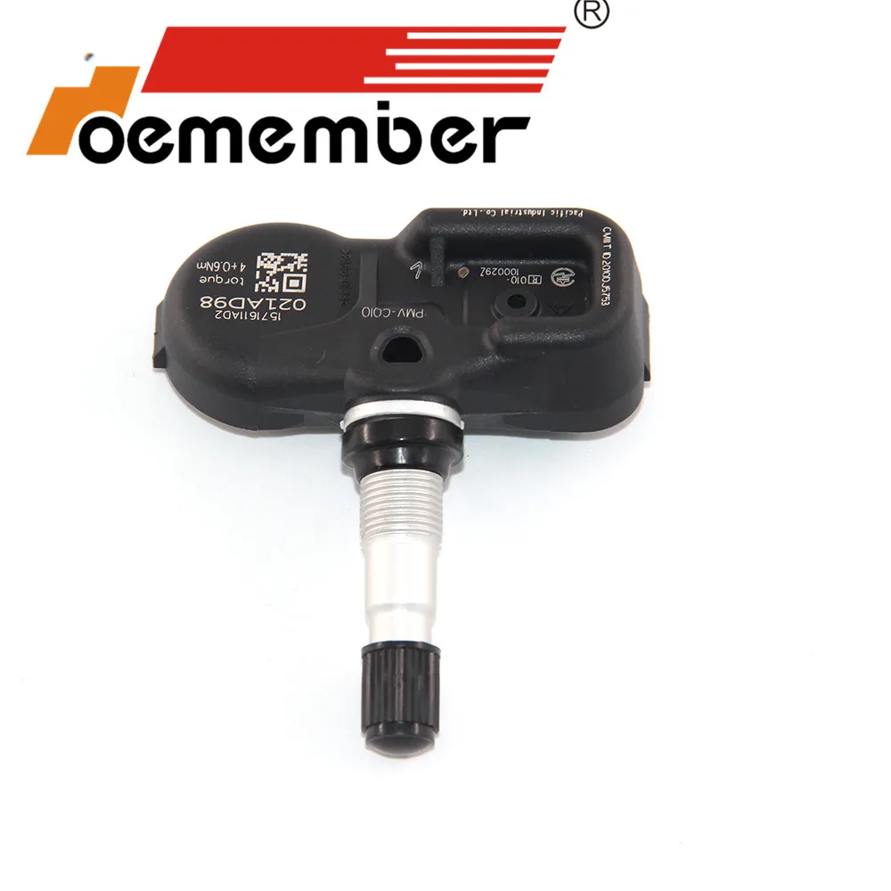 OEMEMBER 4pcs Car Tire Pressure Sensor 42607-48010 TPMS Monitoring System 4260748010 315Mhz