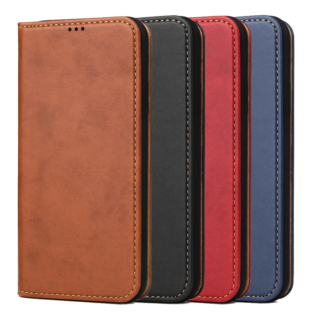 

For iPhone Xs Max XR Xs X 8 7 Plus PU Leather Anti-Scratch Shockproof Wallet Case Phone Protective Cover with Card Slots Fundas