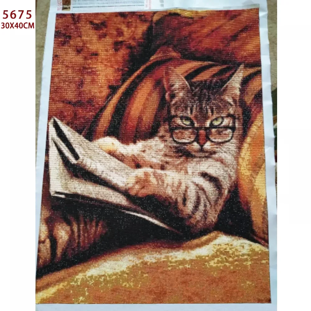 Evershine Diamond Painting Cat 5D DIY Diamond Embroidery Cross Stitch Animals Rhinestones Mosaic Kit Home Decoration diamond painting