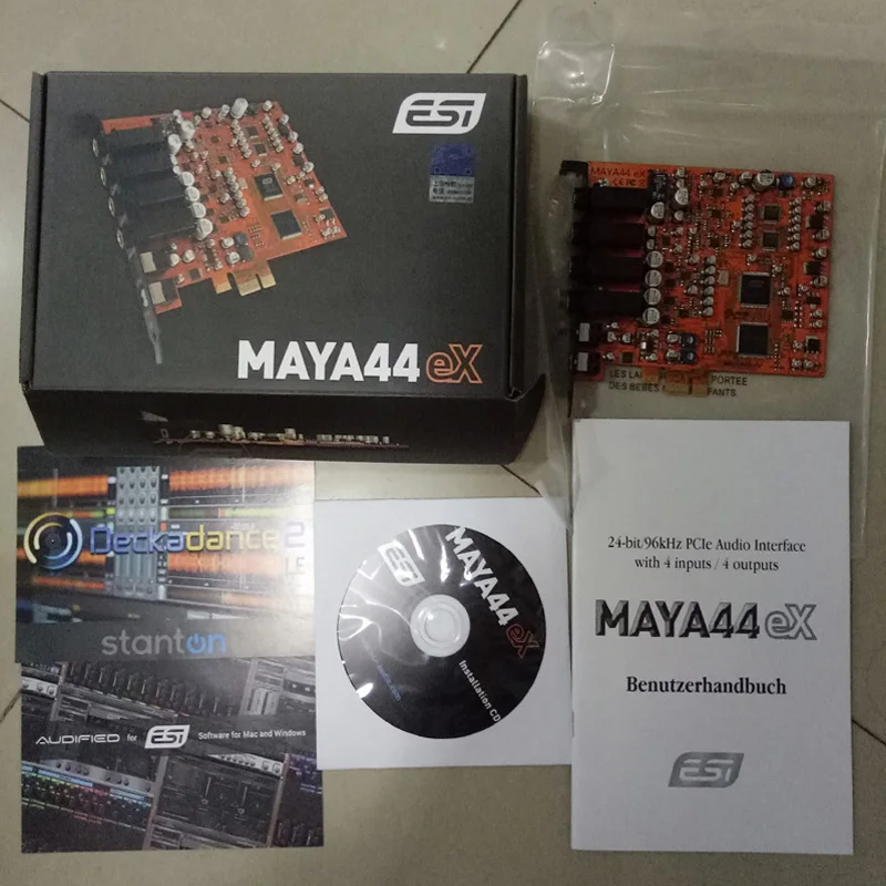 New PCI-E Audio Port ESI Maya 44 EX 4-in/4-out PCIe Sound Card