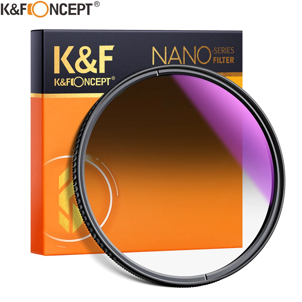 Фильтр для объектива K &amp F Concept Nano-X HD GND8 ND8 мягкое градиентное стекло с покрытием 49