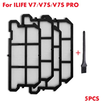 

5PCS robot vacuum cleaner HEPA high efficiency dust filter for ILIFE V7S V7 V7Spro parts dust cleaning sweeper as seen on tv