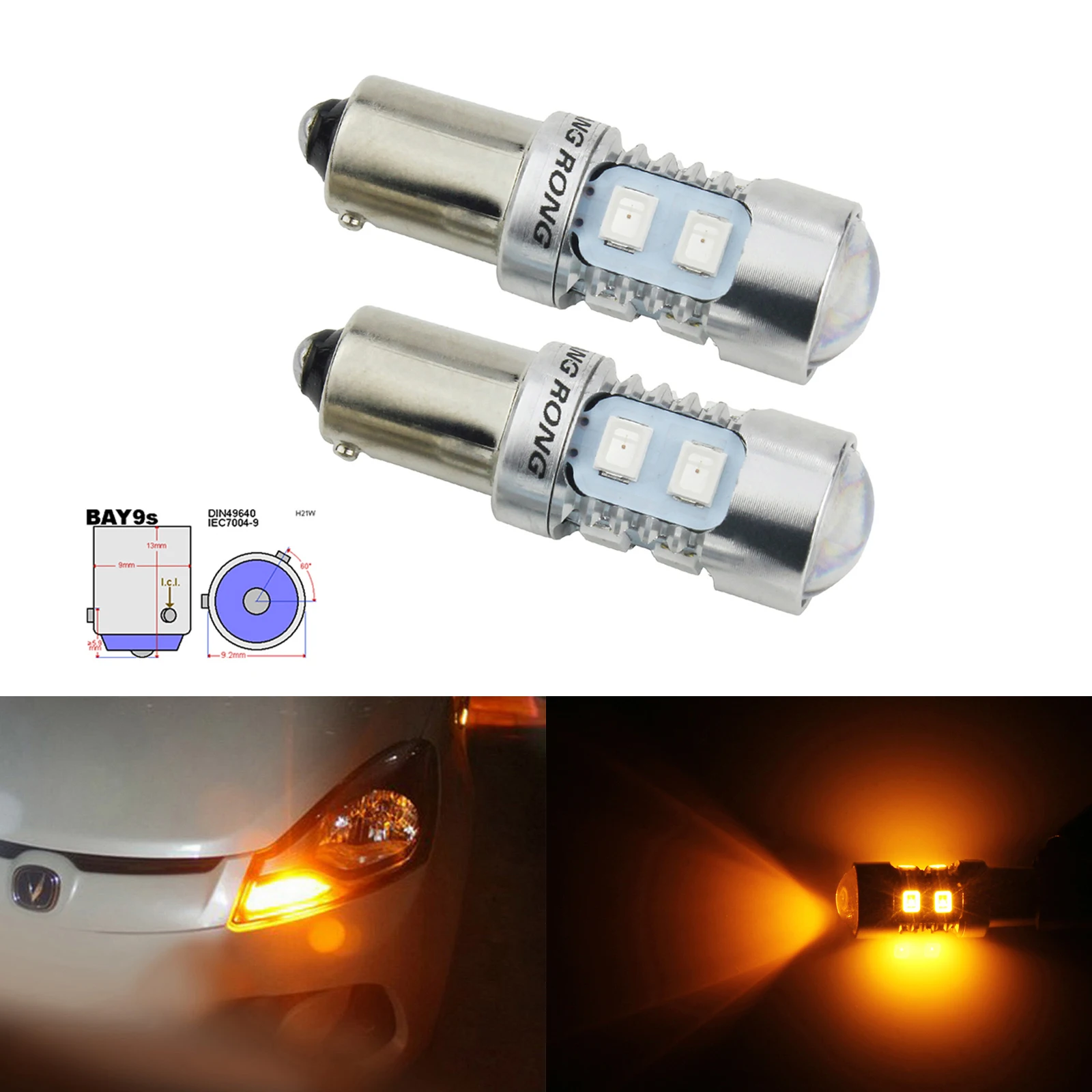 2 X SMD WHITE CANBUS ERROR FREE 501 SIDELIGHT BULBS SUZUKI SV 650 S