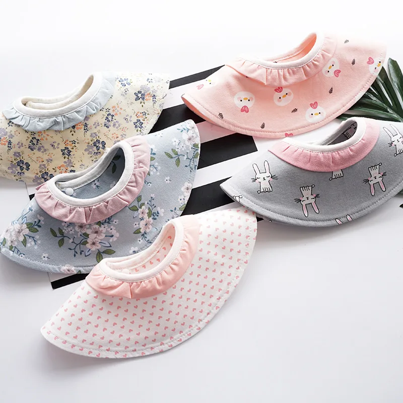 

INS Northern European-Style New Style 360 Rotating CHILDREN'S Bib Cotton Baby Bibs Bib 0-1-2-Year-Old Wholesale