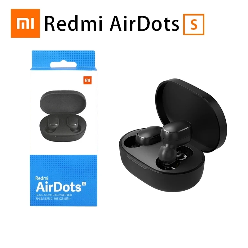 

Original Xiaomi Redmi Airdots S TWS headset Bluetooth 5.0 headset stereo, with microphone AI control, with silicone sleeve