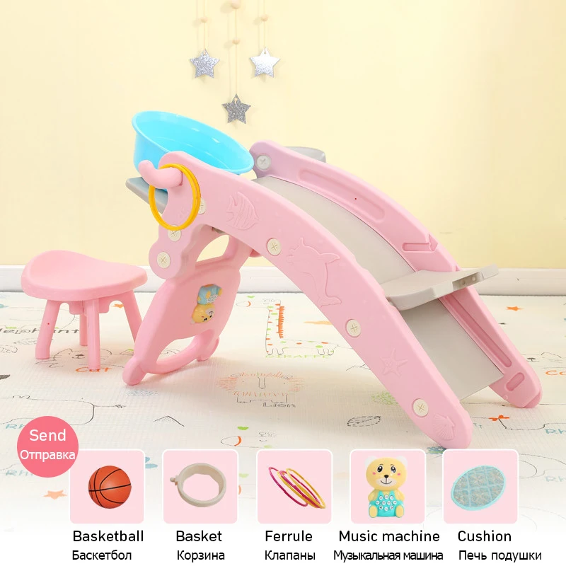 IMBABY Multifunction Kids Slide Children's Rocking Horse Slide 4 in 1 Indoor Baby Wash Hair Bed for 0-6 Years Old Baby Play Toys 6 IMBABY Multifunction Kids Slide Children's Rocking Horse Slide 4 in 1 Indoor Baby Wash Hair Bed for 0-6 Years Old Baby Play Toys 6