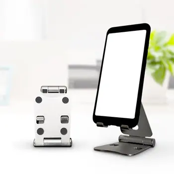 

1PC Mobile Phone Holder Aluminum Alloy Lazy Tablet Desktop Stand Multifunctional Portable Folding Stand