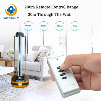 

36W UVC Lamp Sterilizer Desktop UV Disinfection 220V Ultraviolet Germicidal Light Mobile Timed Remote Control Bactericidal Lamp