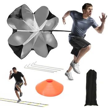 

Adjustable Footwork Agility Speed Training Ladder Disc Soccer Football Speed Ladder Training Stairs Resistant Umbrella Set