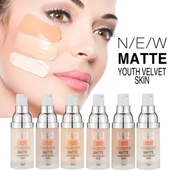 

Matte Base Make Up Cream Face Foundation Cream Waterproof Lasting Liquid Foundation Makeup Professional Full Cover Concealer