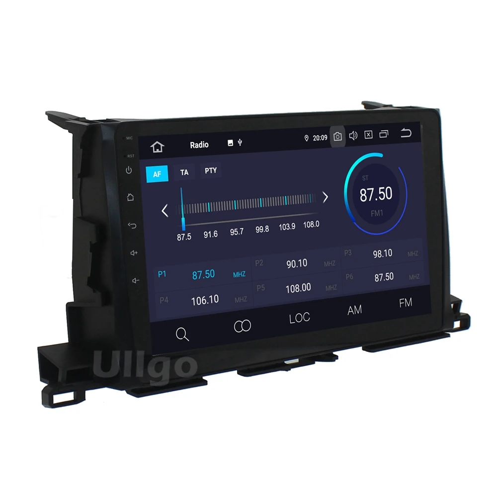 10,1 ''ram 4G+ rom 64G Android 9,0 автомобильный DVD gps для Toyota Highlander U40 автомобильное радио с gps головным блоком с FM RDS BT зеркалом-link Wifi