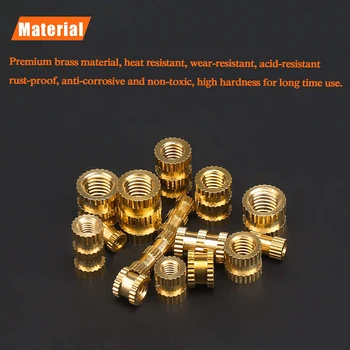 

Rustproof Nuts Storage box Tools 420pcs Set Brass Knurled Bolts.Copper