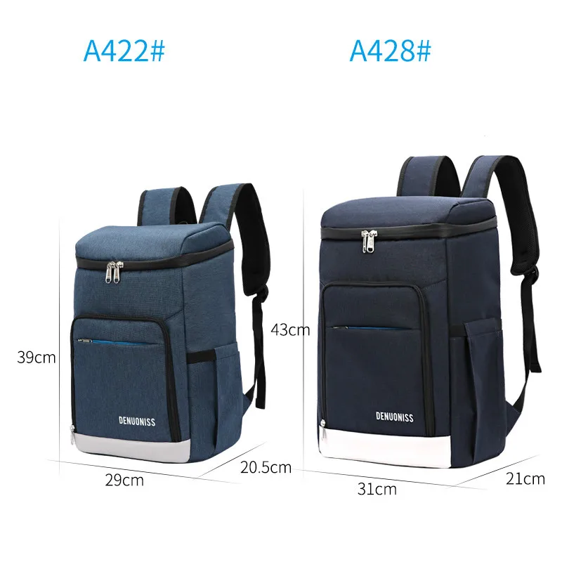 DENUONISS Suitable Picnic Cooler Backpack Thicken Waterproof Large Thermo Bag Refrigerator Fresh Keeping Thermal Insulated Bag