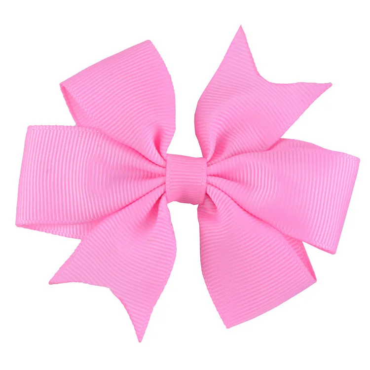 pink Nishine 10 шт./лот, бант из корсажной ленты для волос с зажимами, заколка для волос для маленьких девочек, заколки для волос, Детские аксессуары для фотосессии - Цвет: pink