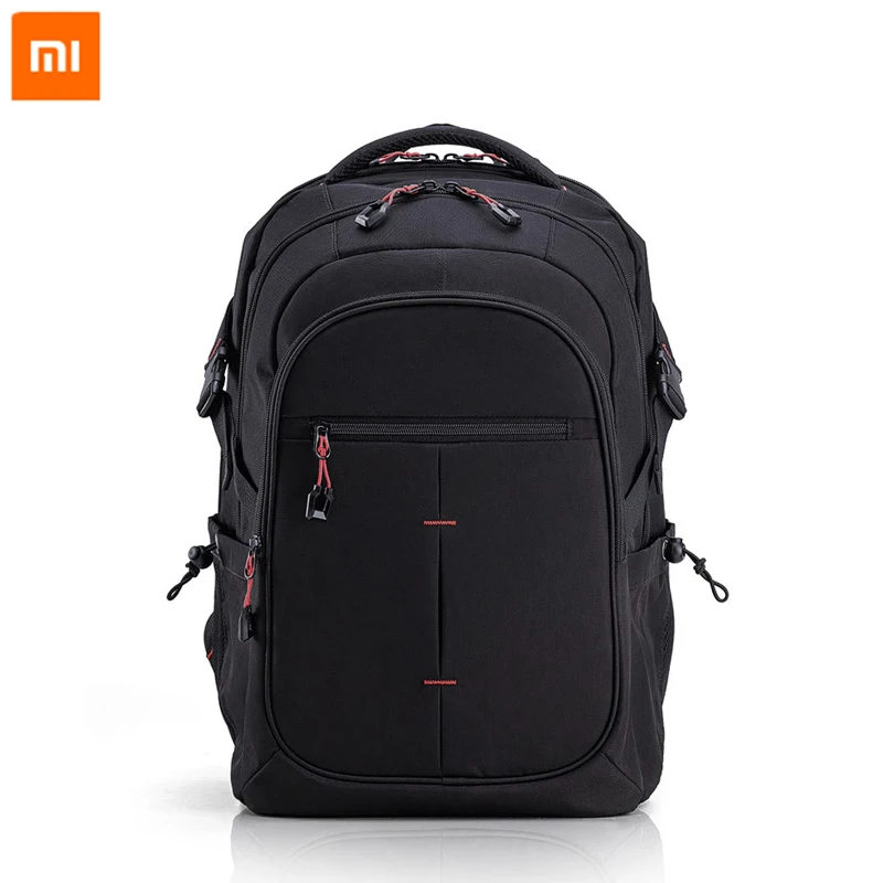 Xiaomi UREVO 25L Многофункциональный рюкзак 4 уровня Водонепроницаемый несколько отсек для хранения рюкзак для путешествий работы - Цвет: Черный
