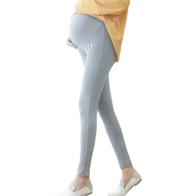 Large Size Maternity Dress Leggings Kitten Pregnant Women Spring and Autumn Clothes Small Feet Pants Pregnant Women Trousers