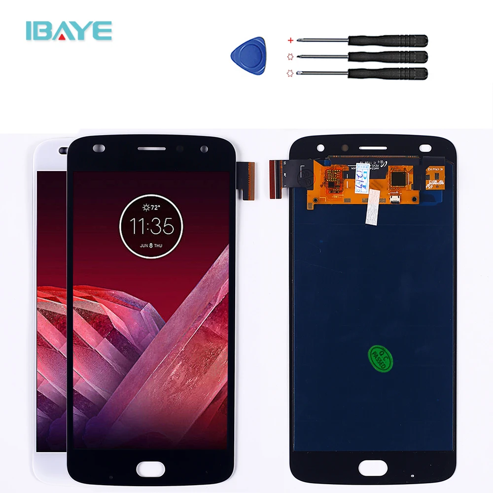 

For Motorola Moto Z2 Play XT1710-01 / 07/08/10 5.5 inch LCD Display Touch Screen Digitizer 1920 * 1080 Assembly with Free Tools