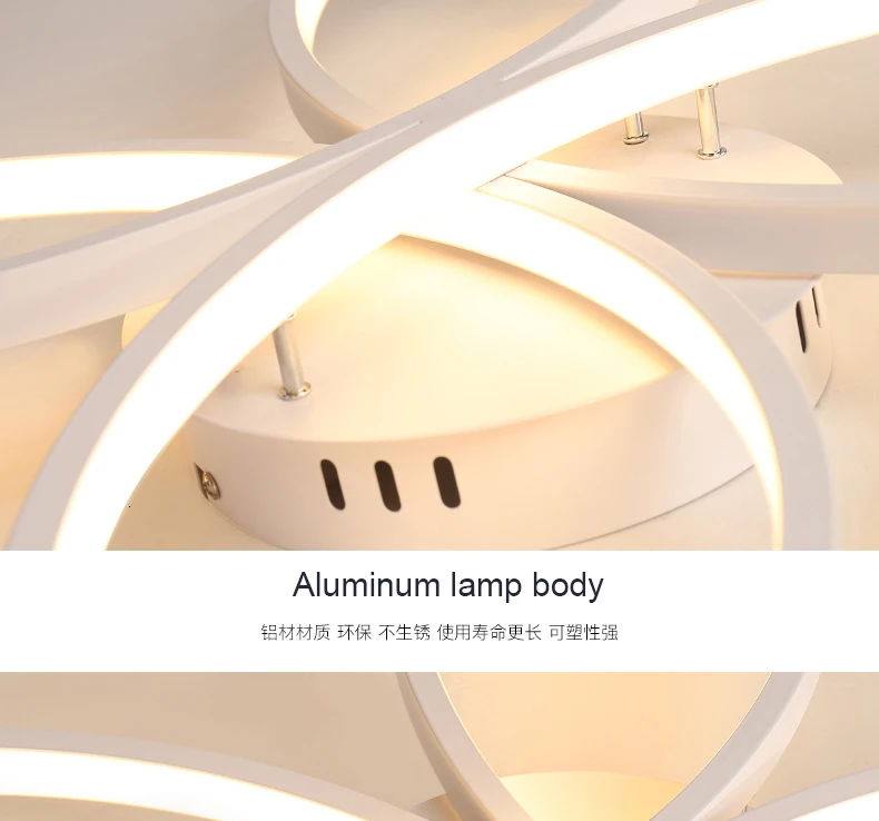 Chandelierrec Декор Домашнее освещение потолочные лампы Современные светодиодные потолочные лампы для гостиной спальни алюминиевый светодиодный потолочный светильник