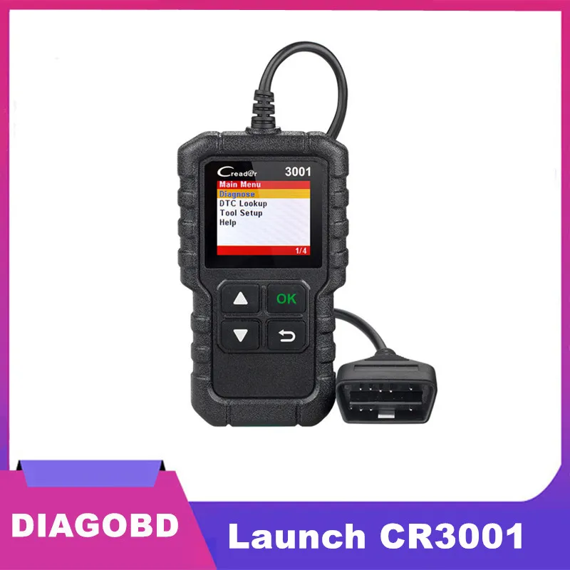 Сканер для считывания кодов Launch Creader 3001 CR3001 Full OBD2/EOBD с поддержкой Cr3001 аналогичный