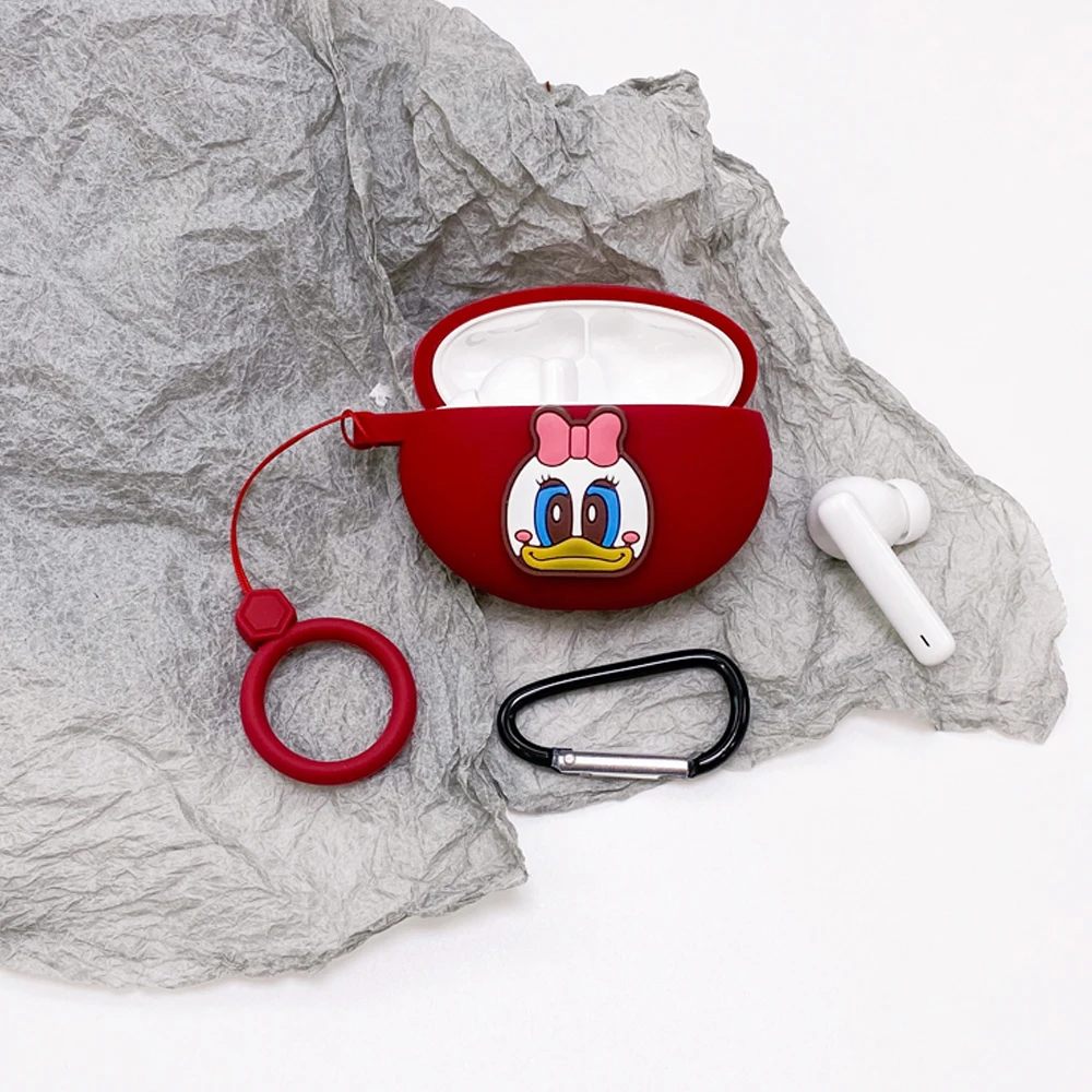 Cute Cartoon Earphone Cover for Huawei Freebuds 4i Case TWS Bluetooth Wireless Headphone Charging Box Case Headset Silicone Case