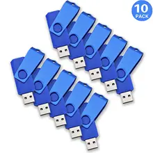 TOPESEL-memoria USB 2,0, almacenamiento de 10 Uds., memoria USB, Pen drive, discos en U