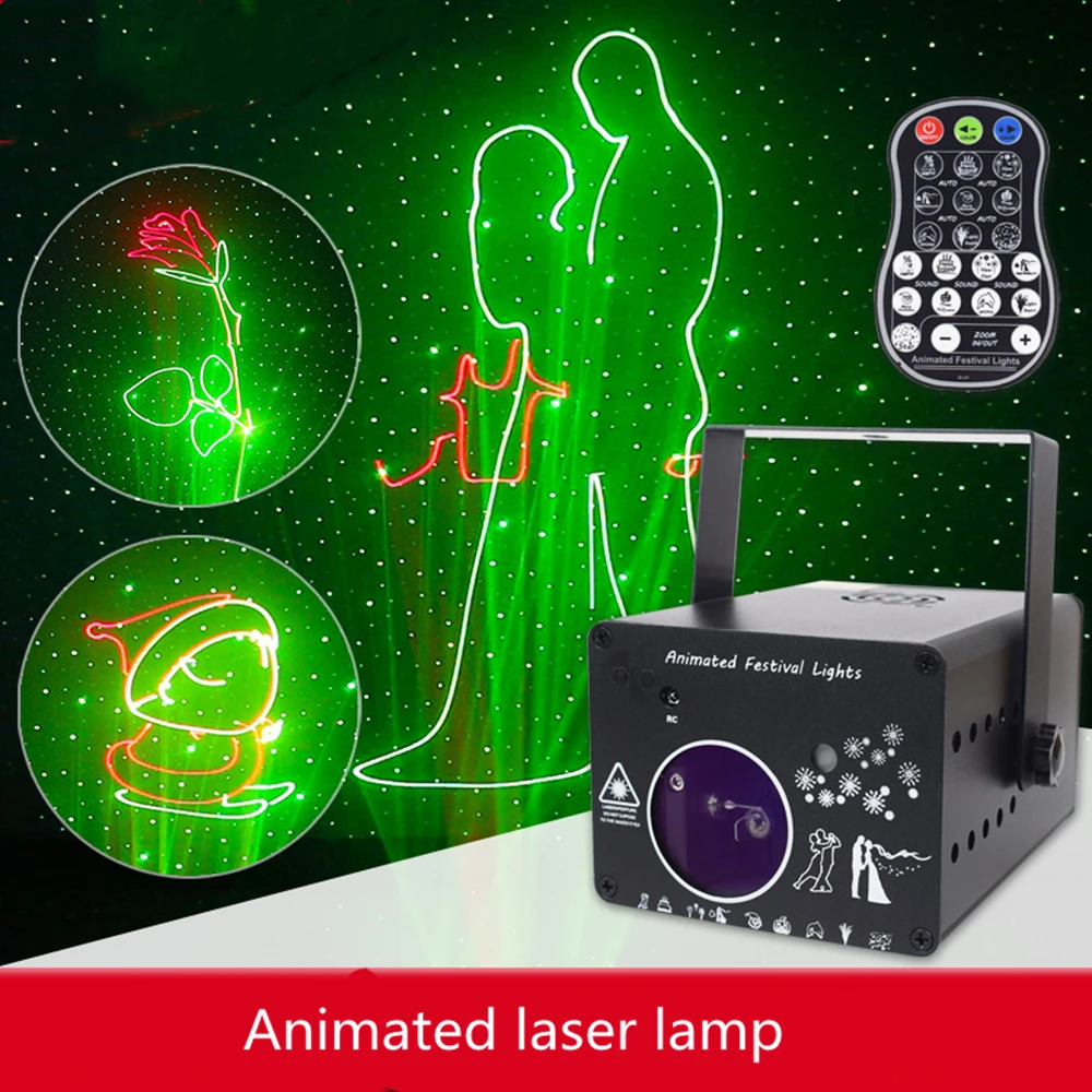 1W 1000mW RGB Fullcolor DMX DJ Laser Stage Light 3D Animation Licht DMX/Sound CE 