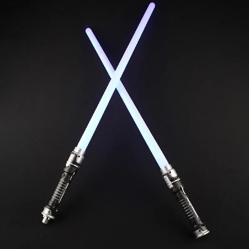 

Lightsaber Toys 2pcs For Children Saber Luminous Jedi Sabre Laser Sword Led Flashing Lightstick Glow In The Dark Cosplay Kid Toy