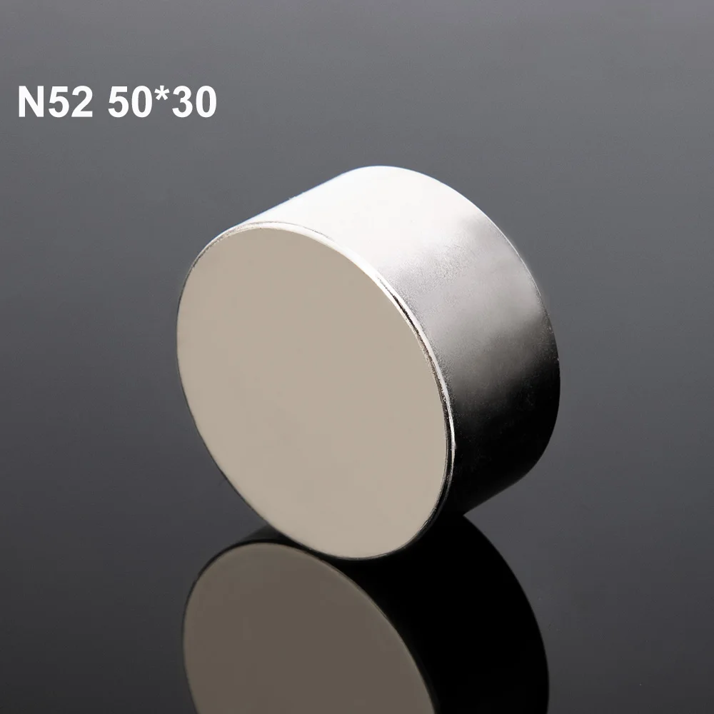 Магниты неодимовые N52 1 шт 50*30mm сильных постоянный мощный магнит неодимовый магнит 50x30 N52 супер прочный габаритный Магнит Редкоземельные элементы NdFeB магнит неодимовые магниты - Цвет: N52 50x30