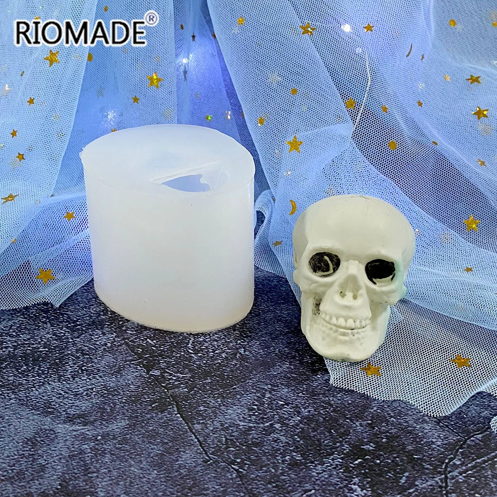 3D Head Skull Silicone Mold, Candle Plaster Silicone Mold, Cake Mold,  Chocolate Mold, Decoration Tools 