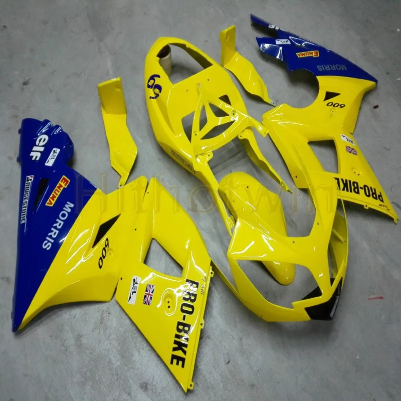 5 подарки+ пользовательские красный мотоцикл капот для Daytona 600 2003 2004 2005 650 2003-2005 ABS Двигатель обтекатель комплект M2 - Color: B