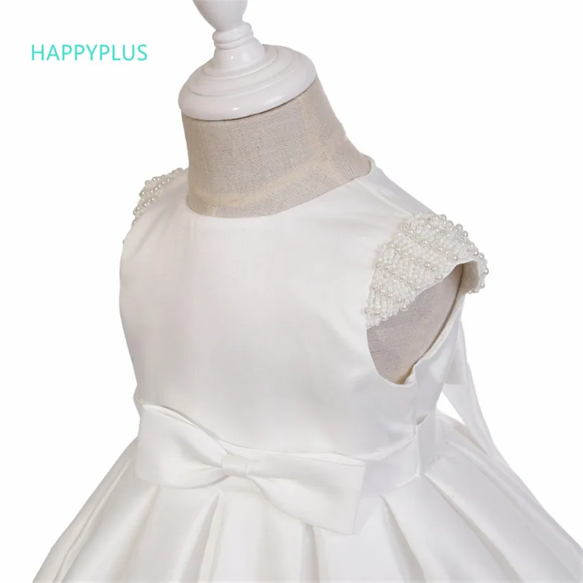 HAPPYPLUS крещения Платье для маленьких девочек+ повязка на голову, вечерние для маленьких девочек одежда на первый день рождения принцессы, платье на свадьбу, платья для малышек элегантный
