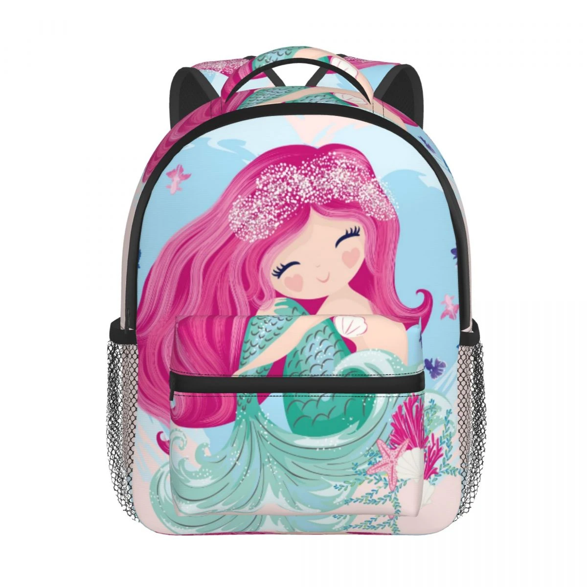 2022 Children Backpack Toddler Kids School Bag Little Cute Mermaid With  Fishes And Seashells Kindergarten Bag For Girl Boys - Backpacks - AliExpress